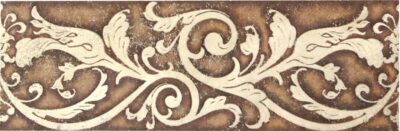 Julian Etched Border-Coffee_TILE ETCHED STONE SSG-1008 regiontile.com