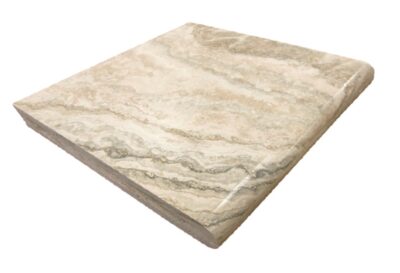 Cr̬me Brulee Travertine – Single Bullnose Coping_TILE EXTERIOR STONE COPING SPK-005 regiontile.com