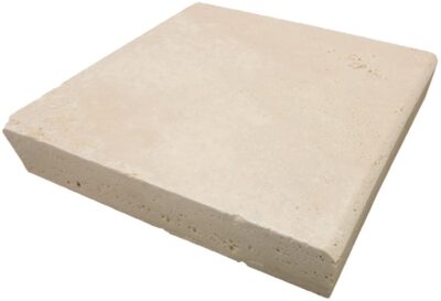 Ivory Travertine – Tumbled Edge Coping_TILE EXTERIOR STONE COPING SPK-008 regiontile.com