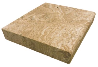 Noche Travertine – Tumbled Edge Coping_TILE EXTERIOR STONE COPING SPK-009 regiontile.com