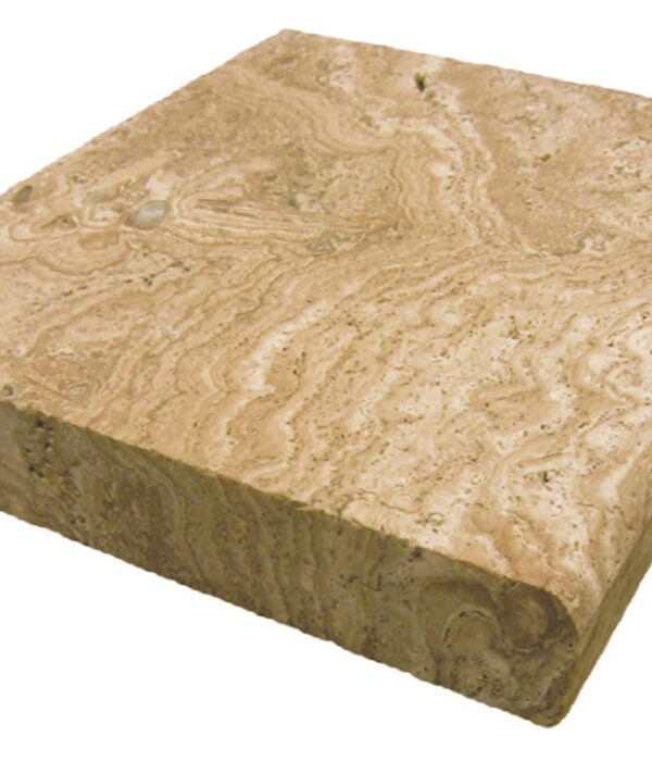 Noche Travertine – Tumbled Edge Coping_TILE EXTERIOR STONE COPING SPK-009 regiontile.com