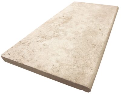 Ivory Travertine – Single Bullnose Coping_TILE EXTERIOR STONE COPING SPK-010 regiontile.com