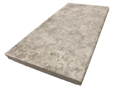 Silver Travertine – Single Bullnose Coping_TILE EXTERIOR STONE COPING SPK-013 regiontile.com