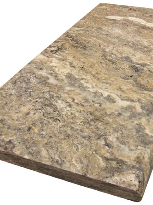 Irish Cr̬me Travertine – Single Bullnose Coping_TILE EXTERIOR STONE COPING SPK-015 regiontile.com