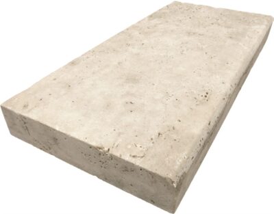 Ivory Travertine – Tumbled Edge Coping_TILE EXTERIOR STONE COPING SPK-017 regiontile.com