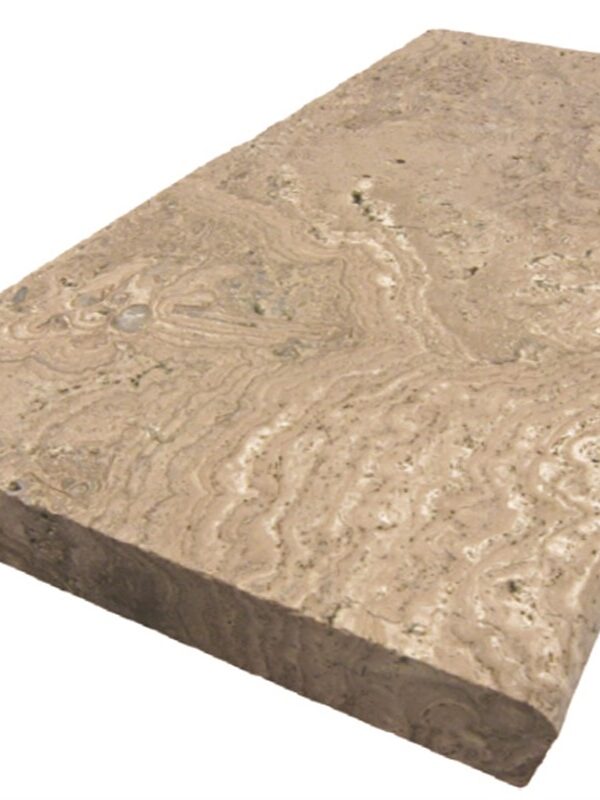 Noche Travertine – Tumbled Edge Coping_TILE EXTERIOR STONE COPING SPK-018 regiontile.com