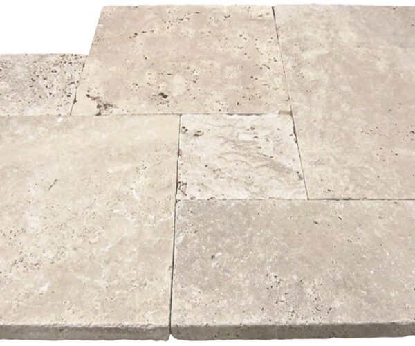 Ivory Tumbled Versailles Pattern Paver_TILE EXTERIOR STONE PAVERS SPK-019 regiontile.com