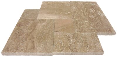 Noche Tumbled Versailles Pattern Paver_TILE EXTERIOR STONE PAVERS SPK-020 regiontile.com