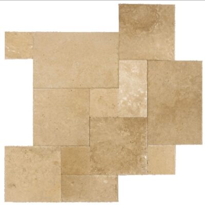 Light Walnut Versailles Pattern Chiseled and Brushed_TILE FIELD TILE SSK-764 regiontile.com