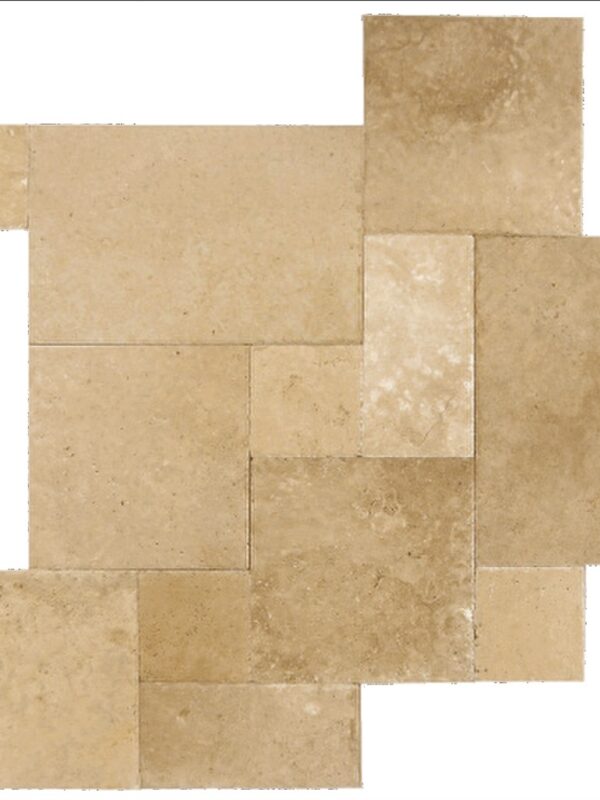 Light Walnut Versailles Pattern Chiseled and Brushed_TILE FIELD TILE SSK-764 regiontile.com