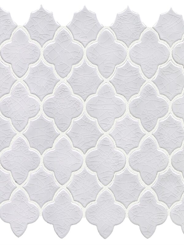 White Crackle Amara Pattern_TILE MOSAICS CERAMICS CHATEAU SSE-817 regiontile.com