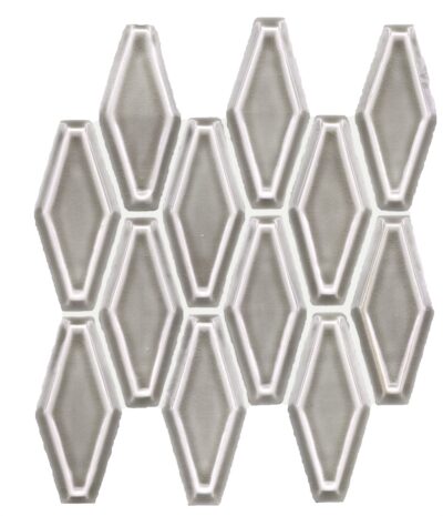 Dove Gray Crackle Fillory Pattern_TILE MOSAICS CERAMICS CHATEAU SSE-859 regiontile.com