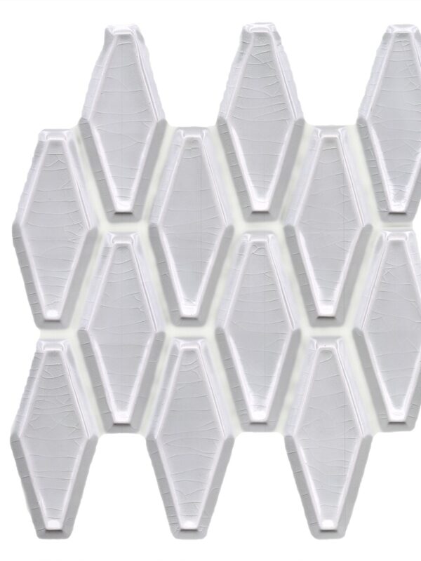 White Crackle Fillory Pattern_TILE MOSAICS CERAMICS CHATEAU SSE-861 regiontile.com