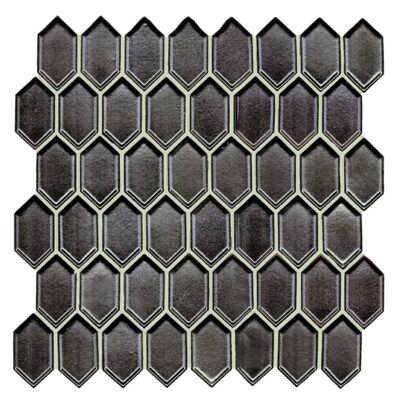 Gun Metal Vault Mini Picket_TILE MOSAICS CERAMICS CHATEAU SSR-1439 regiontile.com