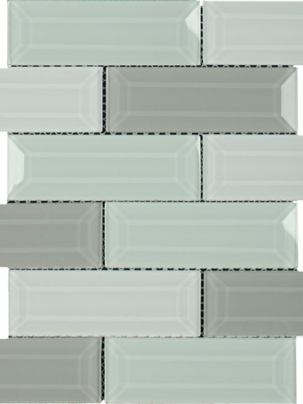 Del Mar Blend Gloss Bevel Brick_TILE MOSAICS GLASS SSE-823 regiontile.com