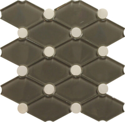 Brooks Pattern Gray-TILE MOSAICS GLASS SSL-1110 regiontile.com