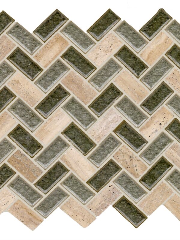 Opulent Blend Herringbone_TILE MOSAICS GLASS SSM-428 regiontile.com