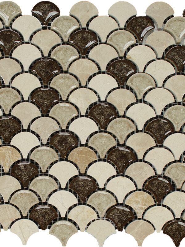 Amaretti Blend Fan Pattern_TILE MOSAICS GLASS SSR-1401 regiontile.com