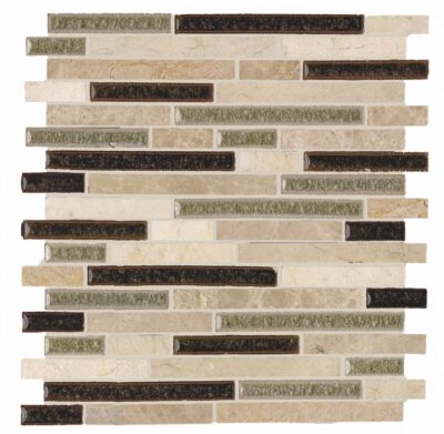 Amaretti Blend Random Brick Pattern_TILE MOSAICS GLASS SSR-1403 regiontile.com