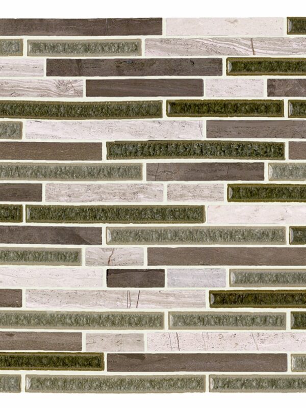 Smoke Blend Random Brick Pattern_TILE MOSAICS GLASS SSR-1406 regiontile.com