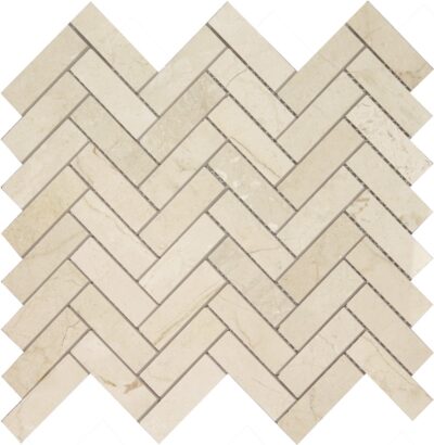 Long Crema Marfil Herringbone_TILE MOSAICS MARBLE LIMESTONE SSH-250 regiontile.com