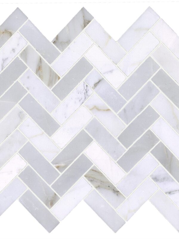 Long Calacutta Herringbone_TILE MOSAICS MARBLE LIMESTONE SSH-252 regiontile.com