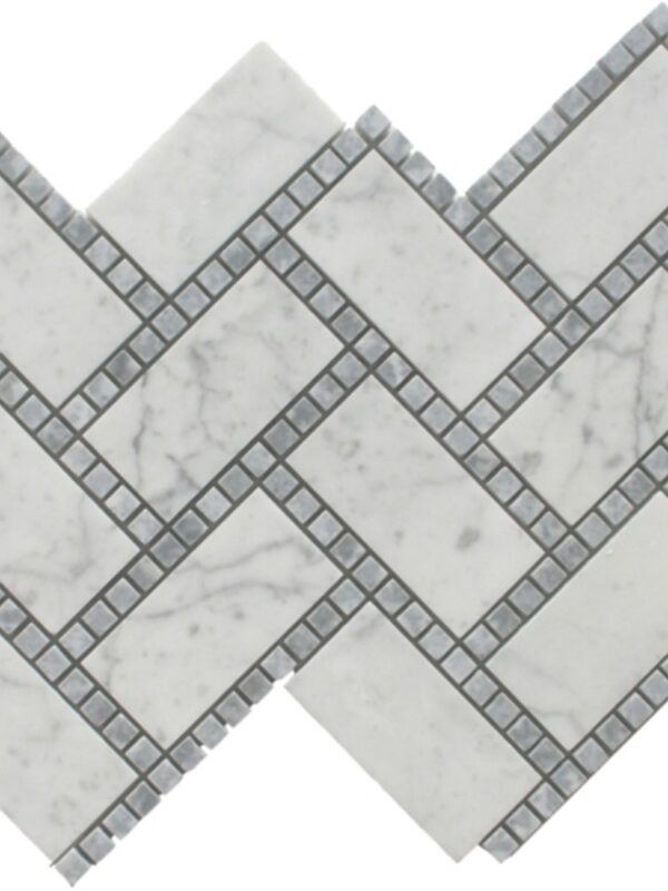 Manhattan Pattern Glacier Blend_TILE MOSAICS MARBLE LIMESTONE SSH-255 regiontile.com