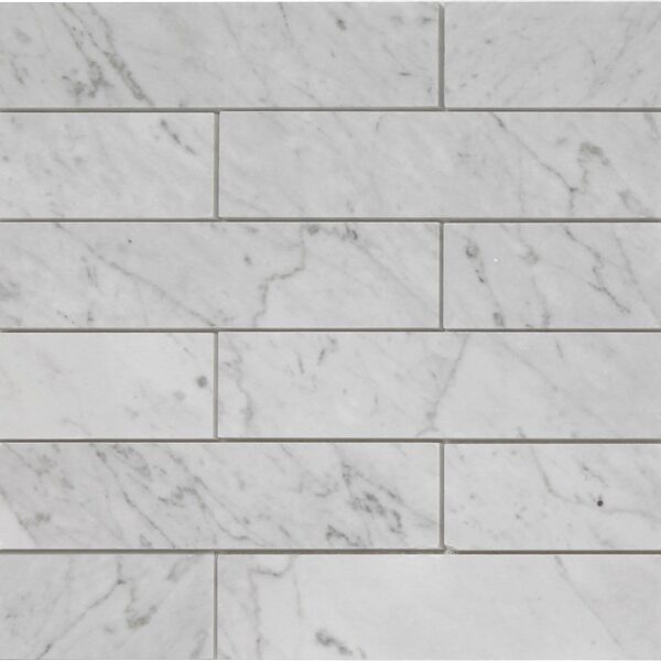 White Carrera Brick_TILE MOSAICS MARBLE LIMESTONE SSH-291 regiontile.com