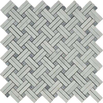 Glacier Blend Trellis Pattern_TILE MOSAICS MARBLE LIMESTONE SSH-301 regiontile.com