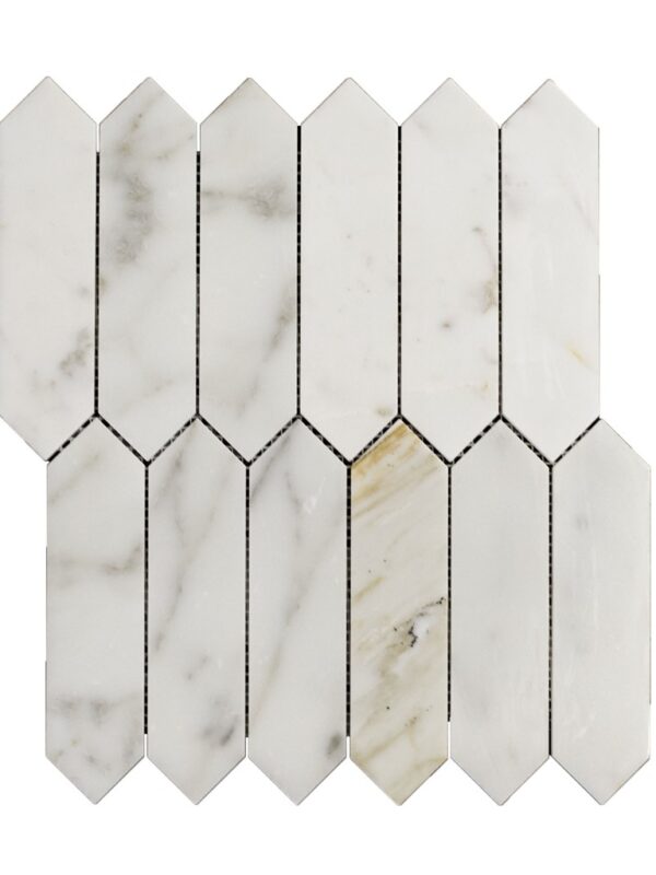 Calacutta Baroque Pattern_TILE MOSAICS MARBLE LIMESTONE SSH-307 regiontile.com