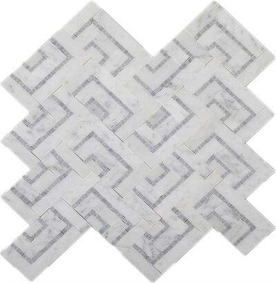 Savoy Pattern Eclipse Blend_TILE MOSAICS MARBLE LIMESTONE SSH-320 regiontile.com