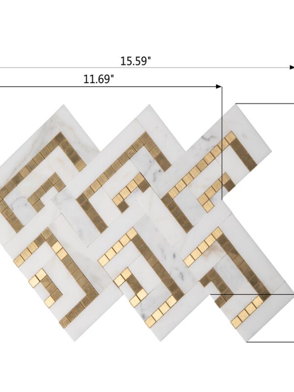 Savoy Pattern Prose Blend_TILE MOSAICS MARBLE LIMESTONE SSH-322 regiontile.com