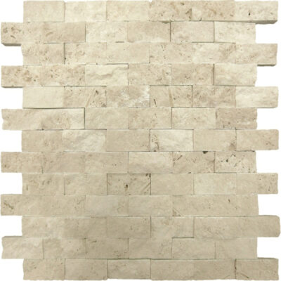 Ivory Splitfface_TILE MOSAICS TRAVERTINE SSK-2001 regiontile.com