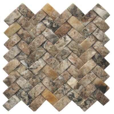 Irish Creme Concave Herringbone_TILE MOSAICS TRAVERTINE SSV-603 regiontile