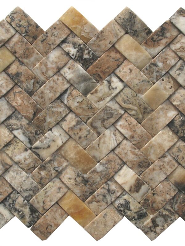 Irish Creme Concave Herringbone_TILE MOSAICS TRAVERTINE SSV-603 regiontile