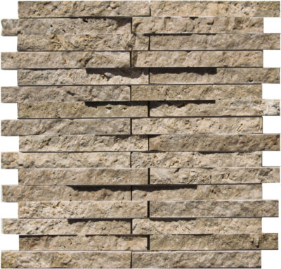 3/4×6 Walnut Splitface_TILE MOSAICS TRAVERTINE SSV-610 regiontile.com