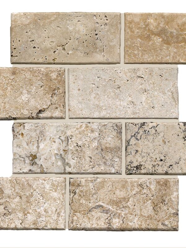 Philadelphia Pillow Edge Brick Honed_TILE MOSAICS TRAVERTINE SSV-627 regiontile.com