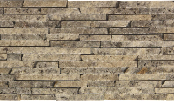 Silver Rolling Rock_TILE MOSAICS TRAVERTINE SSV-633 regiontile.com