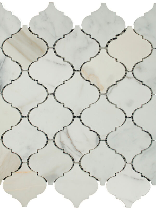 Calacutta Damask Pattern_TILE MOSAICS WATERJET SSC-1306 regiontile.com