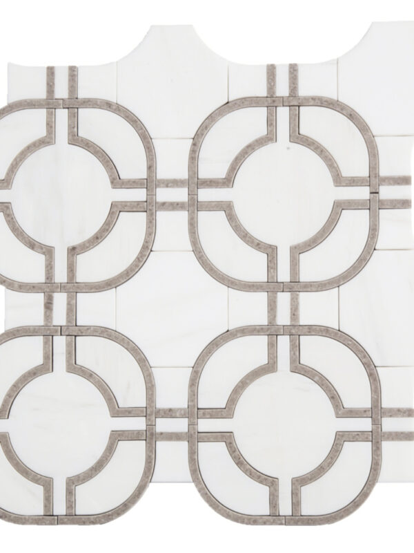 Metric Pattern Everett Blend_TILE MOSAICS WATERJET SSC-1316 regiontile.com