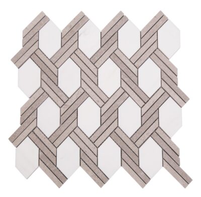 Knot Pattern Everett Blend_TILE MOSAICS WATERJET SSC-1322 regiontile.com