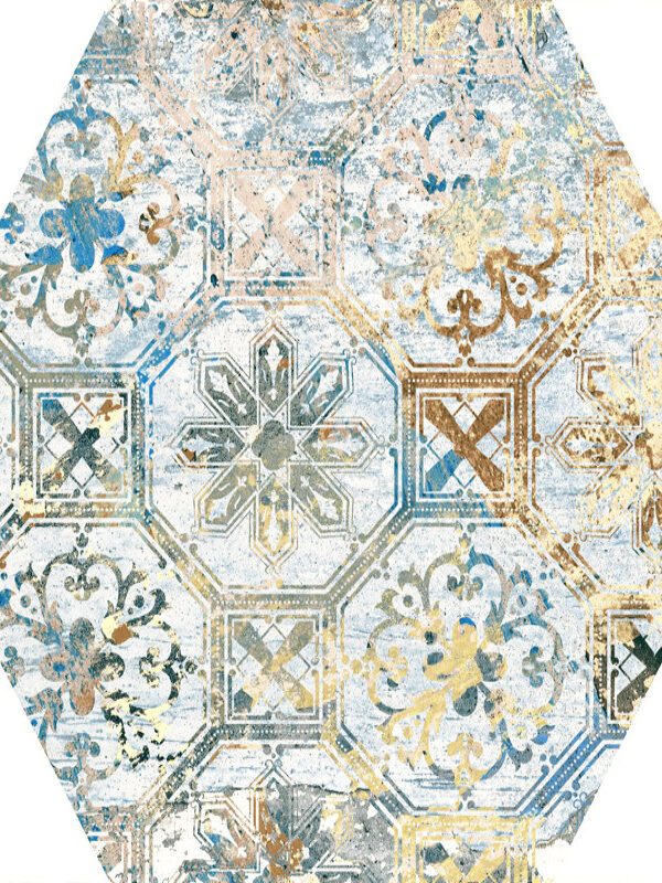 Carpet Vestige Hexagon_TILE PORCELAIN CARPET SSF-5070 regiontile.com