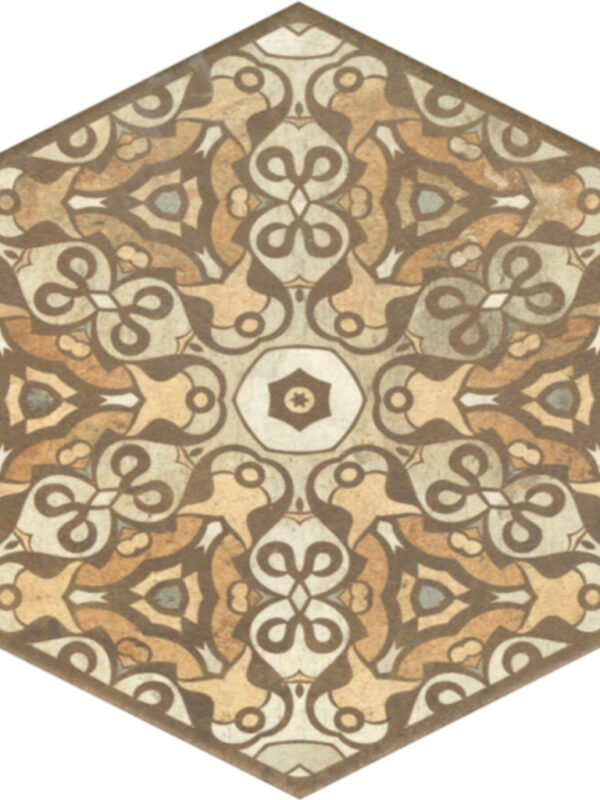 Terre Stamp Hexagon_TILE PORCELAIN TERRE SSF-5060 regiontile.com